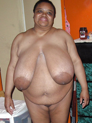 Black nude fat Very Fat Black Mature Woman Sitting Naked At Home